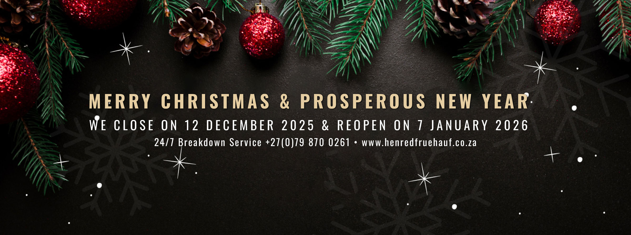 Henred Fruehauf - Shutdown Dates